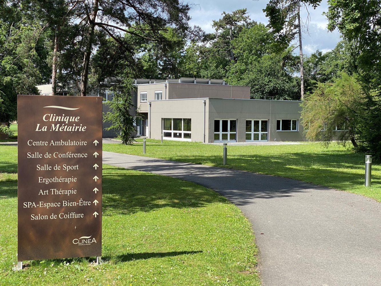 Visuel publié sur le site de Clinique La Métairie